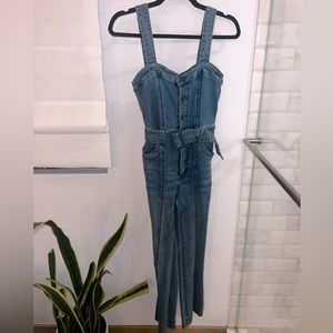 Show me your Mumu denim jumpsuit xs